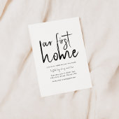 ウアーファーストホーム引っ越し祝いパーティーパーティの招待状 招待状