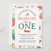ウアーベリースイート誕生日パイングリーン招待状 招待状 (正面)