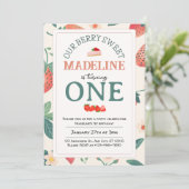 ウアーベリースイート誕生日パイングリーン招待状 招待状 (スタンド正面)