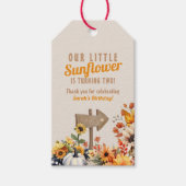 ウアーリトルヒマワールファーム秋誕生日 ギフトタグ (正面)