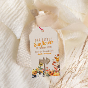 ウアーリトルヒマワールファーム秋誕生日 ギフトタグ