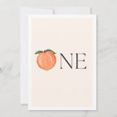 ウアーリトルピーチ1st誕生日招待状 招待状 (裏面)