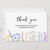 ウアーリトルワイルドフラワー春ガーデンパーティー サンキューカード (正面)