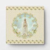 ウアーレディオブファティマ金ゴールドリースダイヤモンドチェーン フォトプラーク (正面)