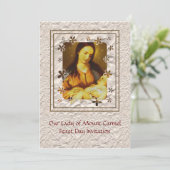 ウアーレディオブ山カーメルフェストデイ招待状 招待状 (スタンド正面)