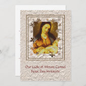 ウアーレディオブ山カーメルフェストデイ招待状 招待状 (正面/裏面)