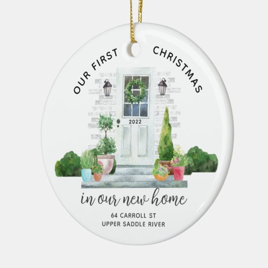 ウア初めてのクリスマスニューハウス セラミックオーナメント (左)