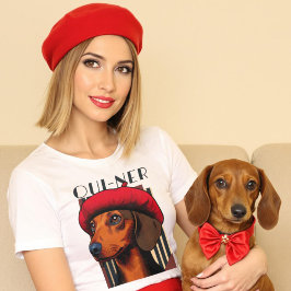 ウィおもしろいー・ナーフランスのウィーナー犬愛好家 Tシャツ