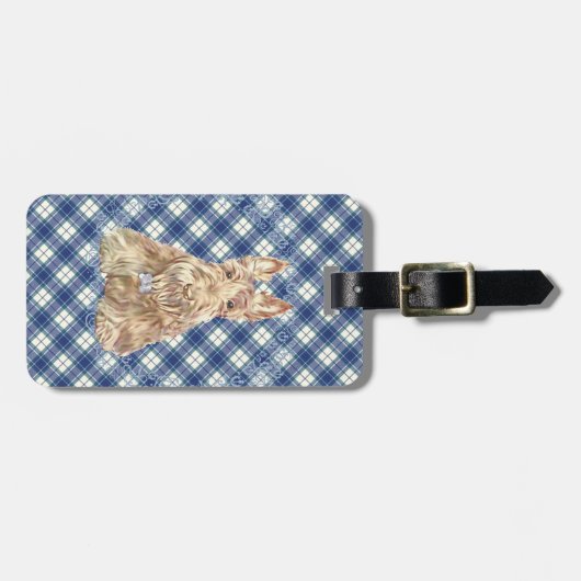 ウィアテンスコッティタータンチェック ラゲッジタグ (正面横)