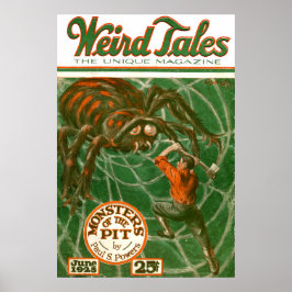 ウィアード・テイルズ 1925年表紙 - モンスターズ・オブ・ザ・ピット ポスター