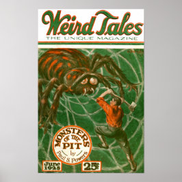 ウィアード・テイルズ 1925年表紙 - モンスターズ・オブ・ザ・ピット ポスター