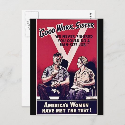 ウィイ女性 ポストカード (正面/裏面)