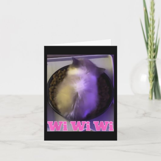 ウィウィウィイキャットミーム カード (正面)