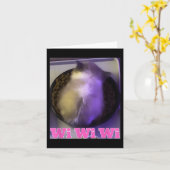 ウィウィウィイキャットミーム カード (黄色い花)