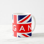 ウィガン:イギリス国旗 コーヒーマグカップ (正面右)