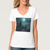 ウィキッドゴシックヴァンパイアグロウTシャツ 🌕🦇 Tシャツ (正面)