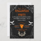 ウィキッドゴーストのハロウィンパーティー招待状 招待状 (裏面)