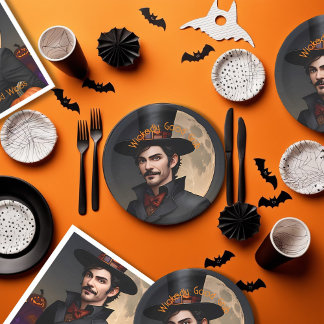 ウィキッドリー・グッド・グラブ ハロウィンパーティー ペーパープレート