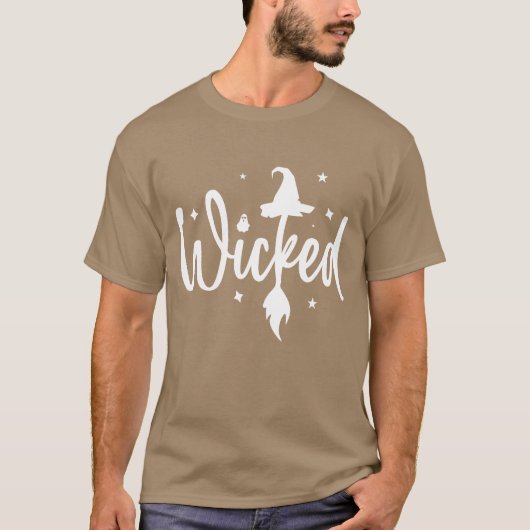 ウィキッド最高のデザイン レトロ Tシャツ (正面)
