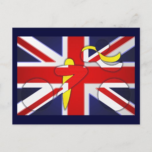 ウィギンズ・ツアー・ド・フランス・チャンピオンズイエロージャージー ポストカード (正面)