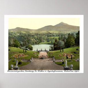 ウィクロー・アイルランドのPowerscourt Gardens ポスター