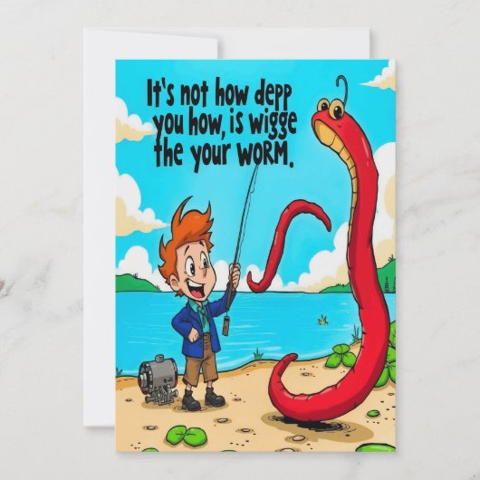 ウィグリーのミミズの歴代誌 招待状 (正面)