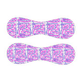 ウィグリーピンク/ブルー水玉模様Thunder_Cove 野球ボール (パネル)