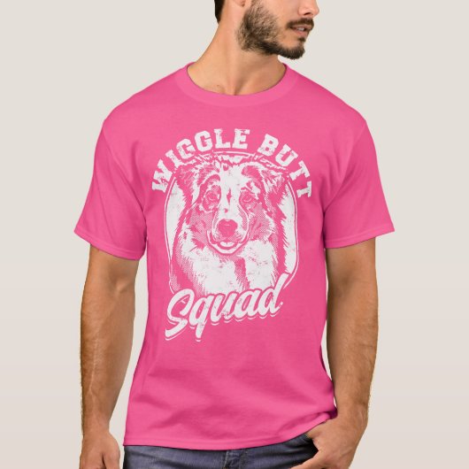 ウィグルお尻分隊 – 犬 Tシャツ (正面)