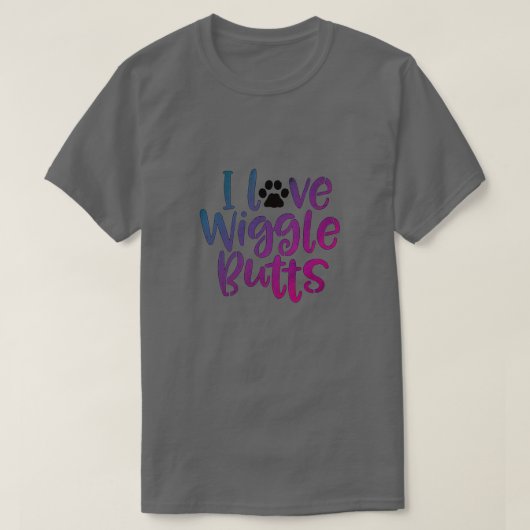 ウィグルお尻 Tシャツ (デザイン正面)