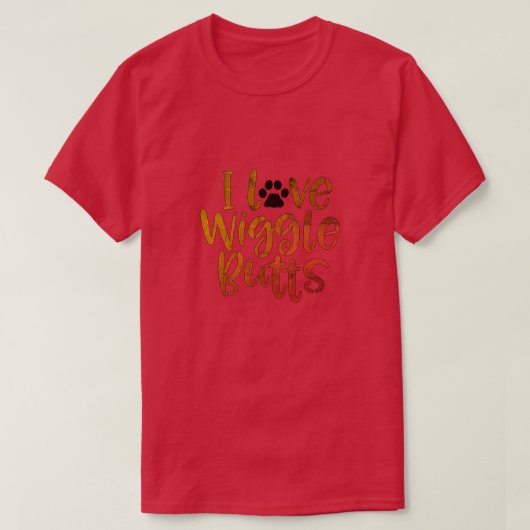 ウィグルお尻 Tシャツ (デザイン正面)