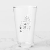 ウィグルダンスをする – ビールグラス タンブラーグラス (裏面)