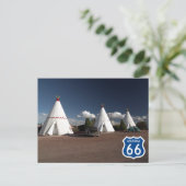 ウィグワムヴィレッジモーテルルート66ホルブルック，アリゾナ州ポー ポストカード (スタンド正面)