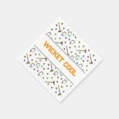 ウィケットクールクロケー誕生日キュートガーデンパーティー スタンダードカクテルナプキン (角)