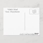 ウィケット島の始まり，マサチューセッツ州ポストカード ポストカード (裏面)