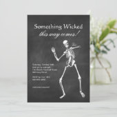 ウィケッドスケルトン ハロウィン招待状 招待状 (スタンド正面)