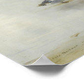 ウィゲオンとティール(緑がかった色)の水辺のアート ポスター (角)