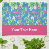 ウィゲラとフィラデルフィアの春が青く咲く キッチンタオル (折り畳み)