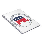 ウィコミコ保守的な共和党の女性ノート ノートブック (右側)