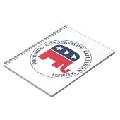 ウィコミコ保守的な共和党の女性ノート ノートブック (左側)