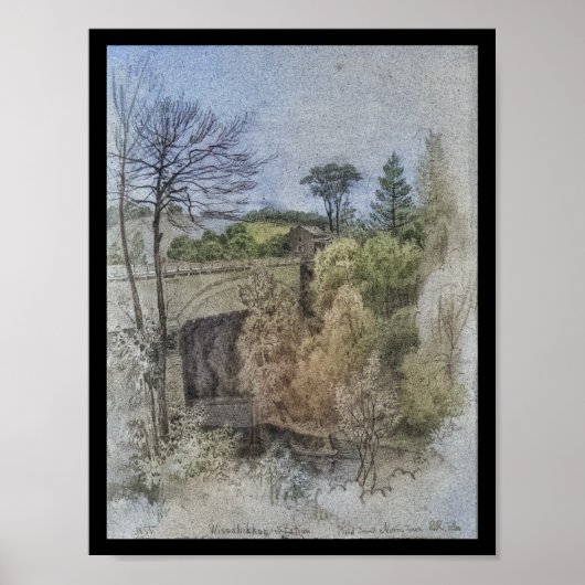 ウィサシコンステーションレールブリッジペンシルバニア ポスター (正面)