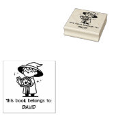 ウィザーお洒落ド「この本は属している」 ラバースタンプ (押印)