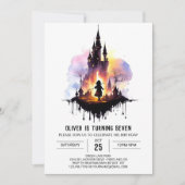 ウィザーエレガントドお洒落誕生日 招待状 (正面)