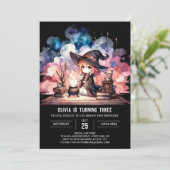 ウィザーエレガントド威厳のある誕生日 招待状 (スタンド正面)