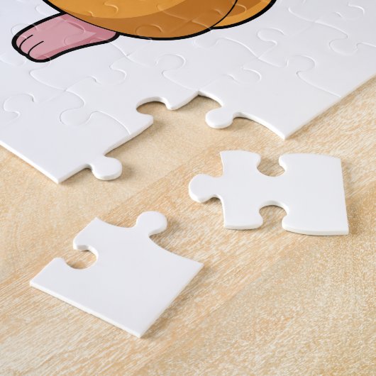 ウィザードとしてのハムスターと魔法杖 ジグソーパズル (側面)