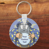 ウィザードと顔 キーホルダー (正面)