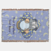 ウィザードと顔 スローブランケット (正面)