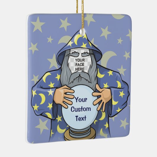 ウィザードと顔 セラミックオーナメント (右)