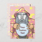 ウィザードと顔 ポストカード (正面/裏面)