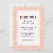 ウィザードと顔 招待状 (裏面)