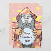 ウィザードと顔 招待状 (正面/裏面)